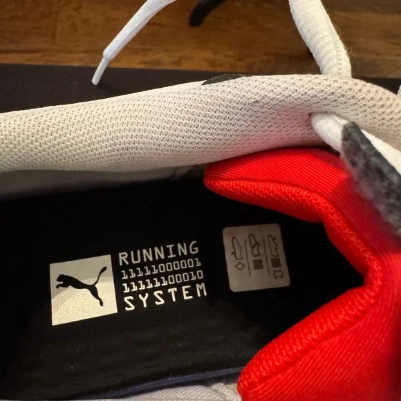 Puma Red and White Running Shoes - Picture 3 of 6